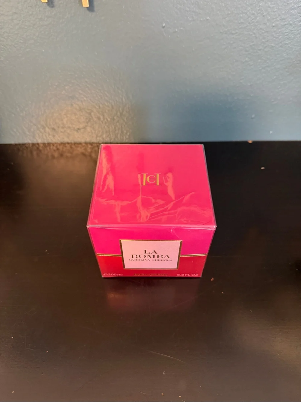 Carolina Herrera La Bomba Cosmetic Box in Bright Pink and Coral Accents
